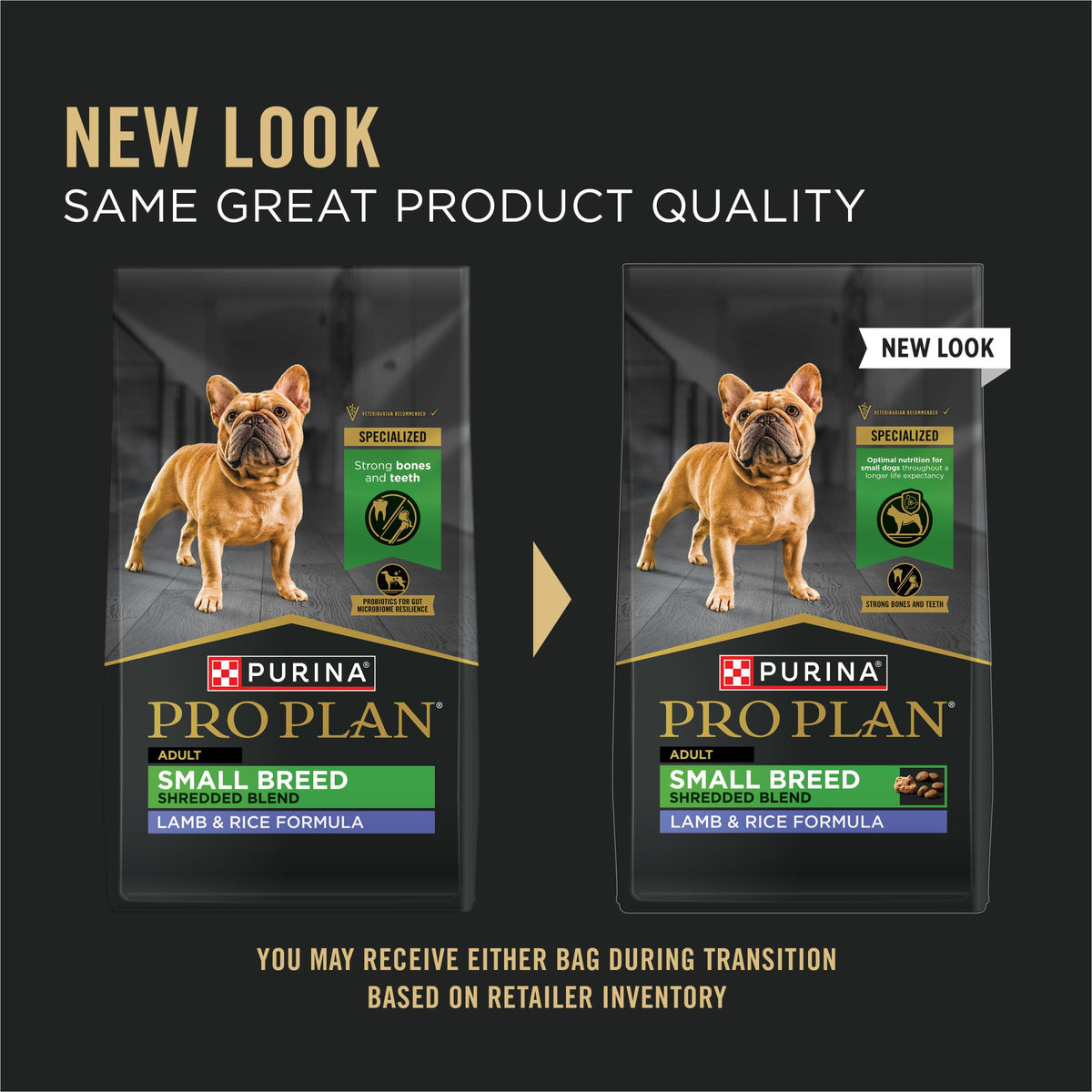 Purina Pro Plan Small Breed Dry Dog Food, Shredded Blend, 6 lb Bag