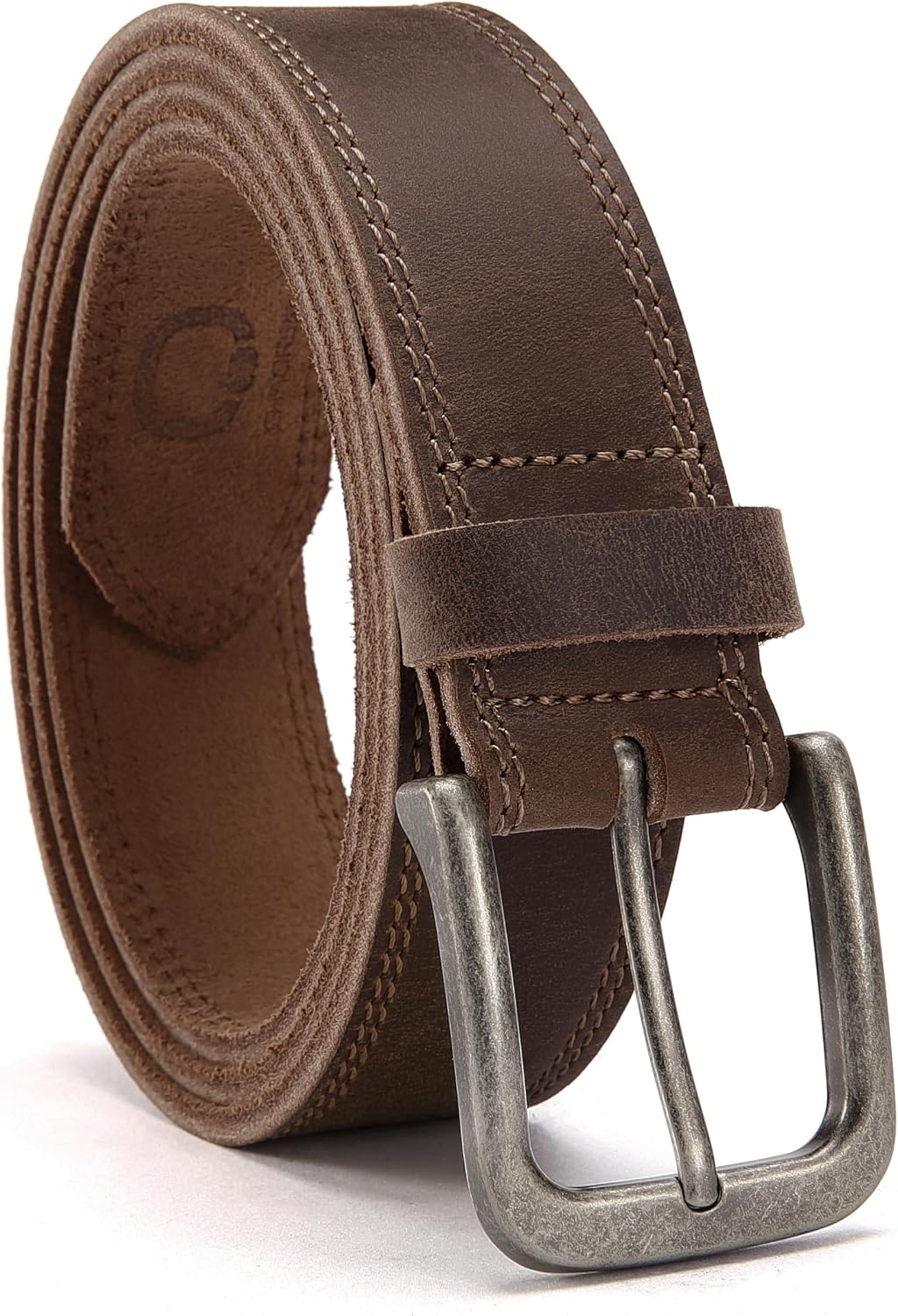 CHAOREN Mens Belts Leather 35mm for Jeans - Tough at Work, Sharp Daily