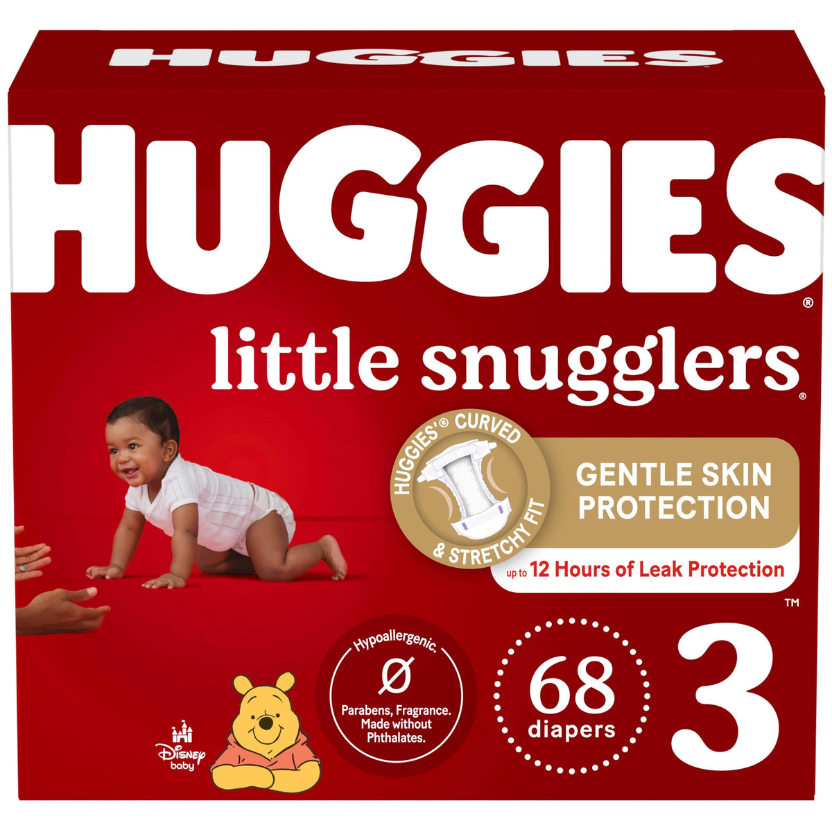 Huggies Little Snugglers Newborn Diapers, 144 Count