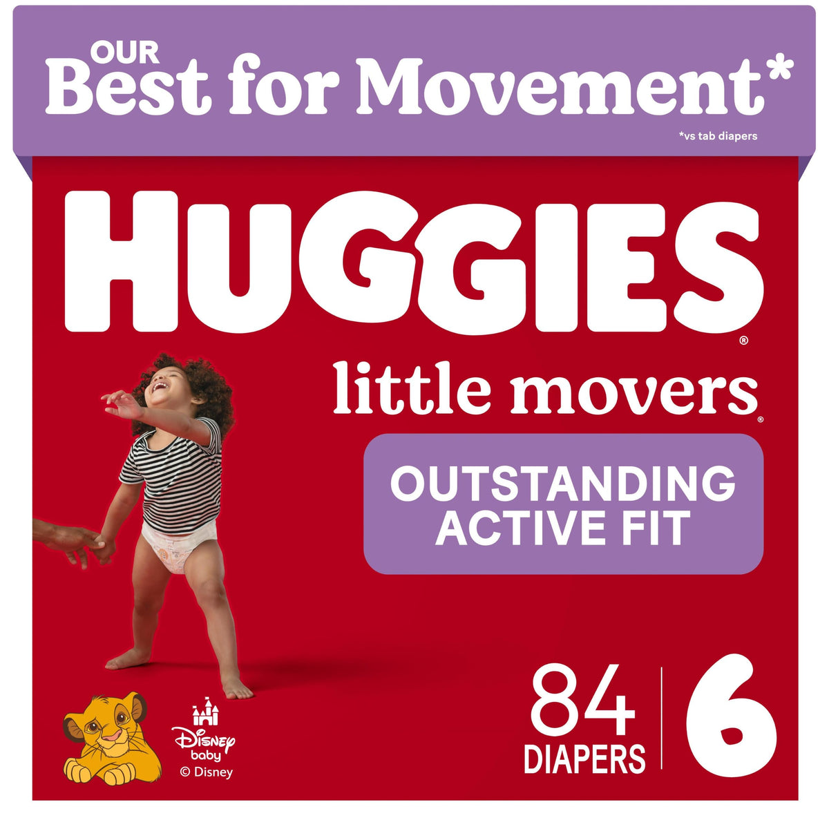 Huggies Little Movers Diapers Size 6, 108 Count (2 Packs of 54)