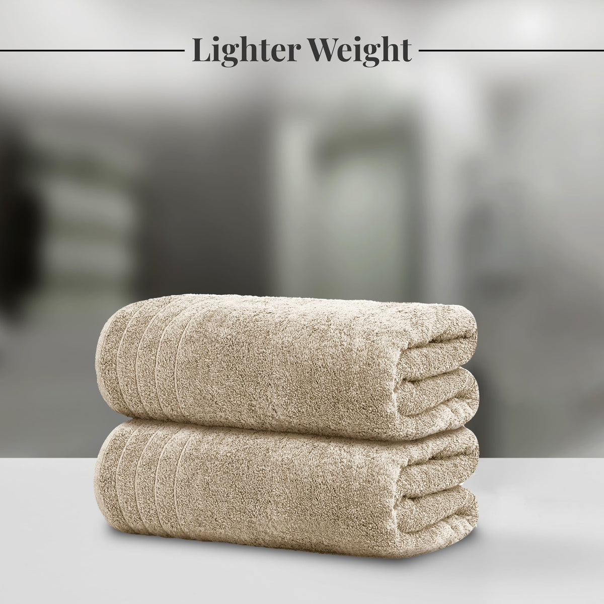 Tens Towels 4 Piece Extra Large Bath Towels 30 x 60 Inches, Dark Grey