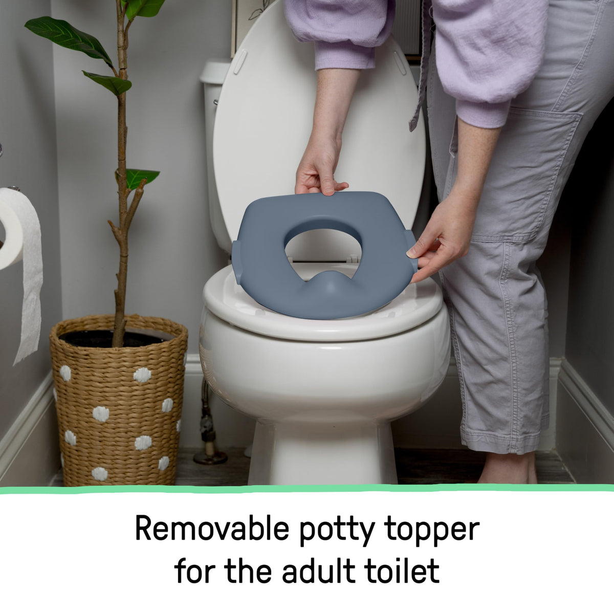 Ingenuity My Size Potty Training Toilet Kit with Sylvi Potty Training Book, Makes Learning