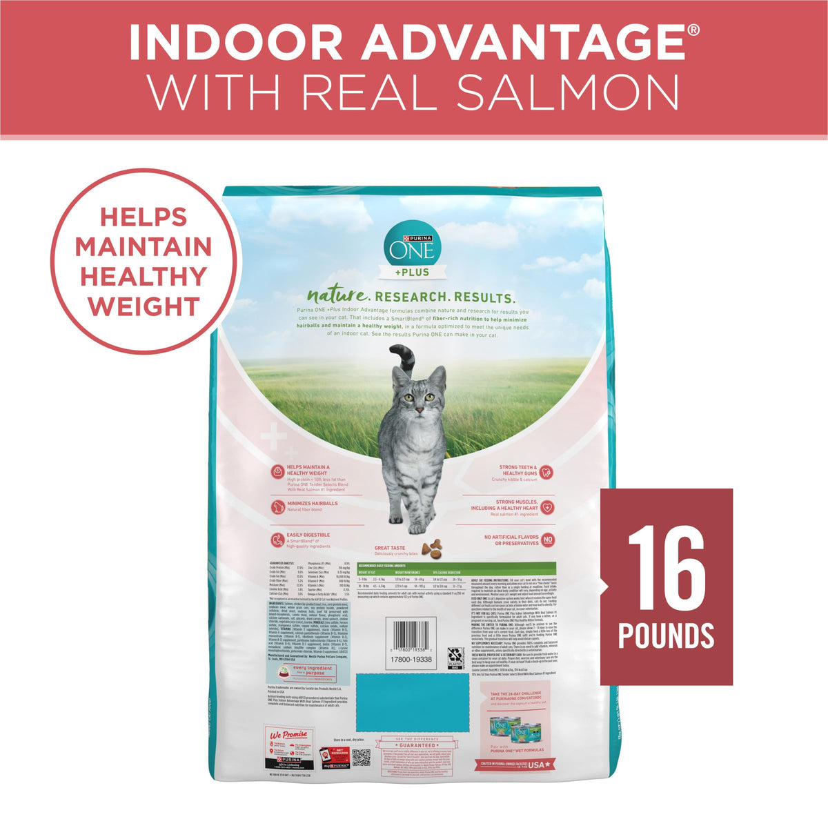 Purina ONE Natural Indoor Dry Cat Food, +Plus Indoor Advantage