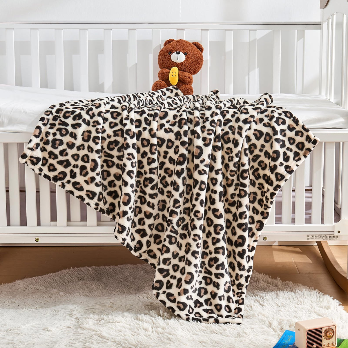 Yurhap Checkered Baby Blanket Fleece Baby Blankets for Boys, Ultra Soft Cozy Fluffy Infant Toddler Newborn Receiving Blankets for Crib Stroller, 30''x40'', Blue