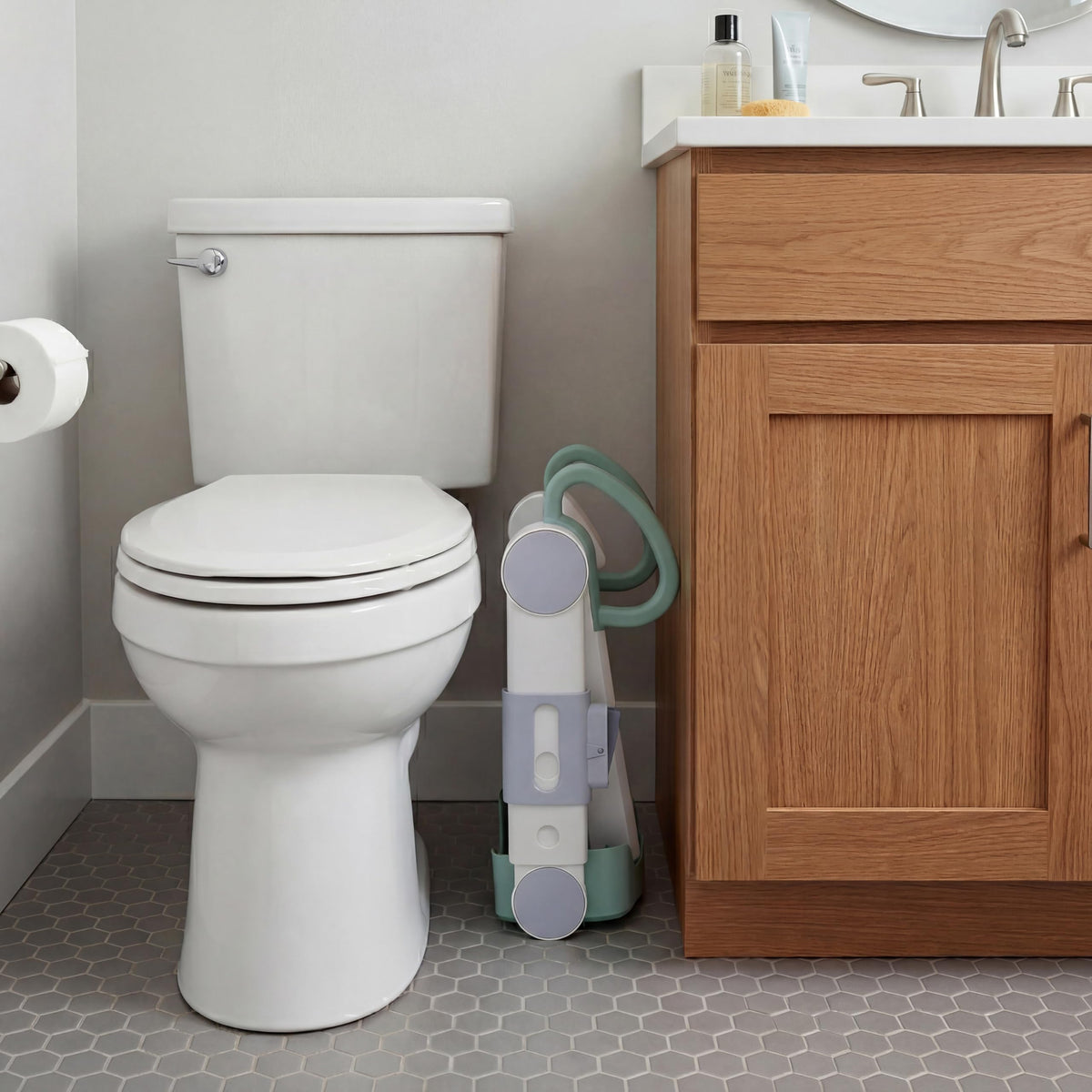 Ingenuity My Size Potty Training Toilet Kit with Sylvi Potty Training Book, Makes Learning