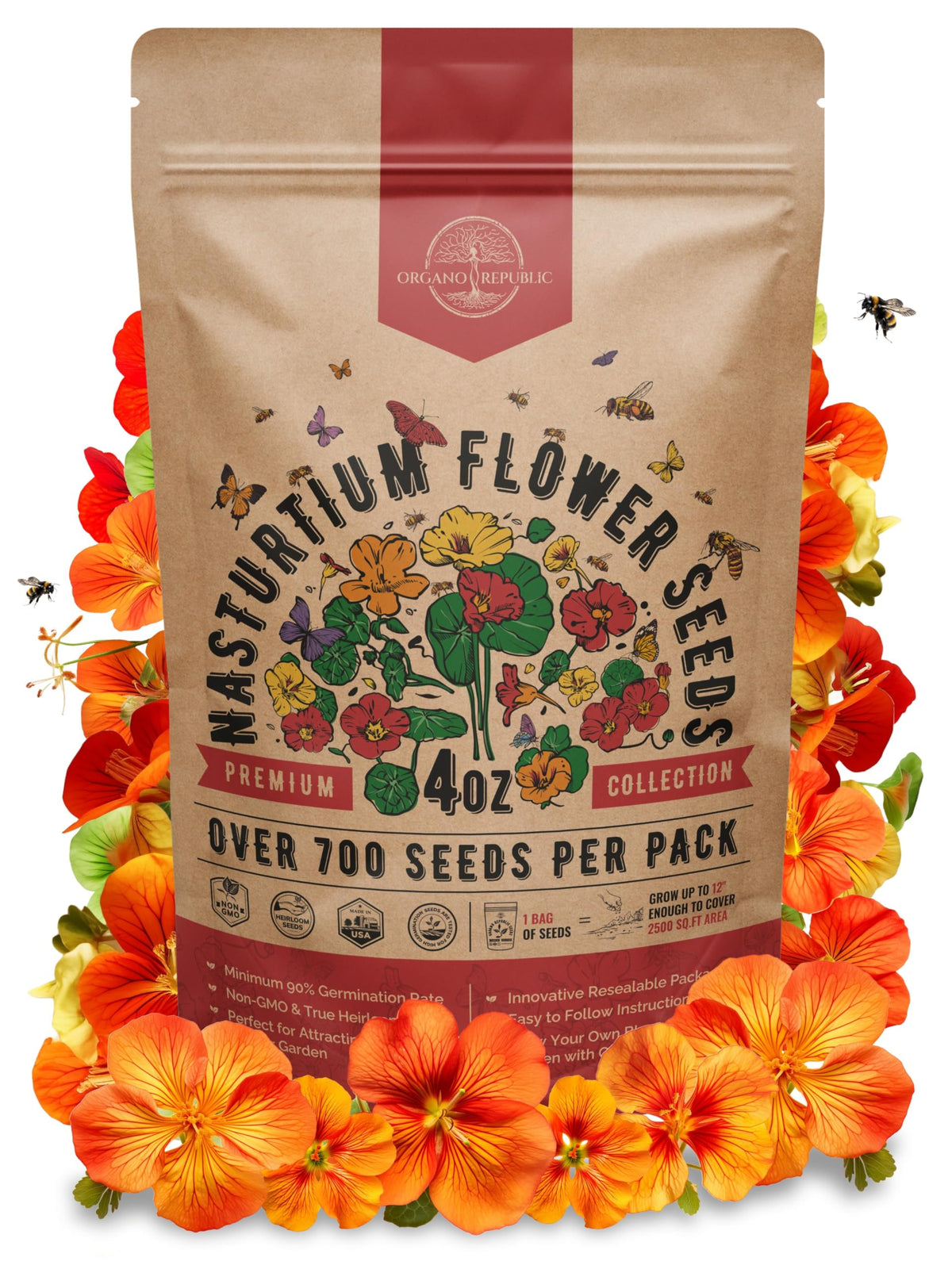 Cosmos Flower Seeds Pack 1 oz - 4,500 Non-GMO Heirloom Annual Seeds for Planting Indoor & Outdoor Gardening, Flower Seed for Garden in Resealable Packet, Floral Mix for Pollinators Perennial Mix Father Jim Norris notebooks