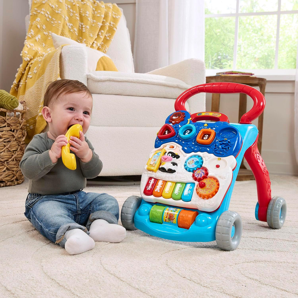 VTech Sit-to-Stand Learning Walker (Frustration Free Packaging), Blue