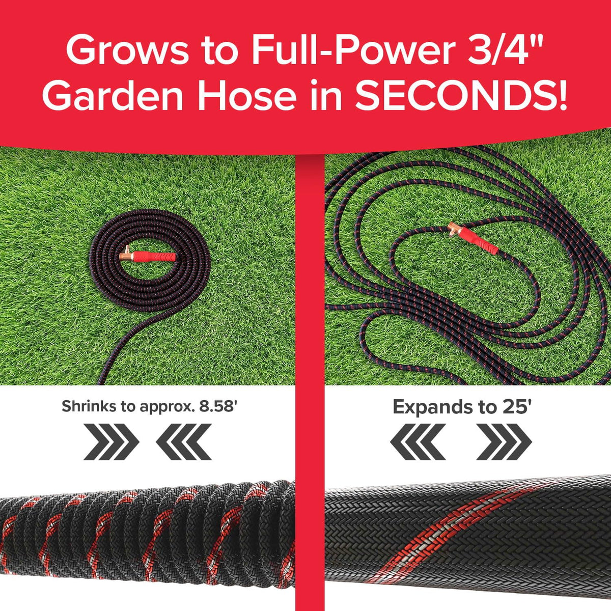 Pocket Hose Ballistic 50 FT Expandable Garden Hose, No-Kink, As Seen on TV Father Jim Norris notebooks