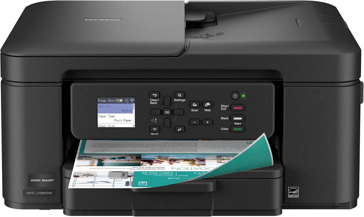 Brother Work Smart 1360 Wireless Color Inkjet All-in-One Print, Scan, Copy Father Jim Norris notebooks