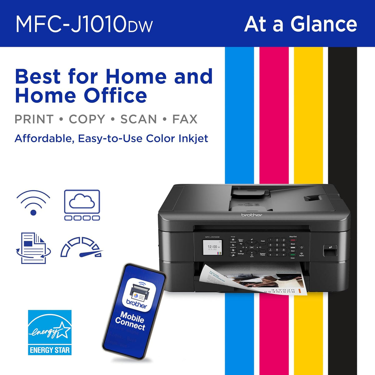 Brother Work Smart 1360 Wireless Color Inkjet All-in-One Print, Scan, Copy Father Jim Norris notebooks