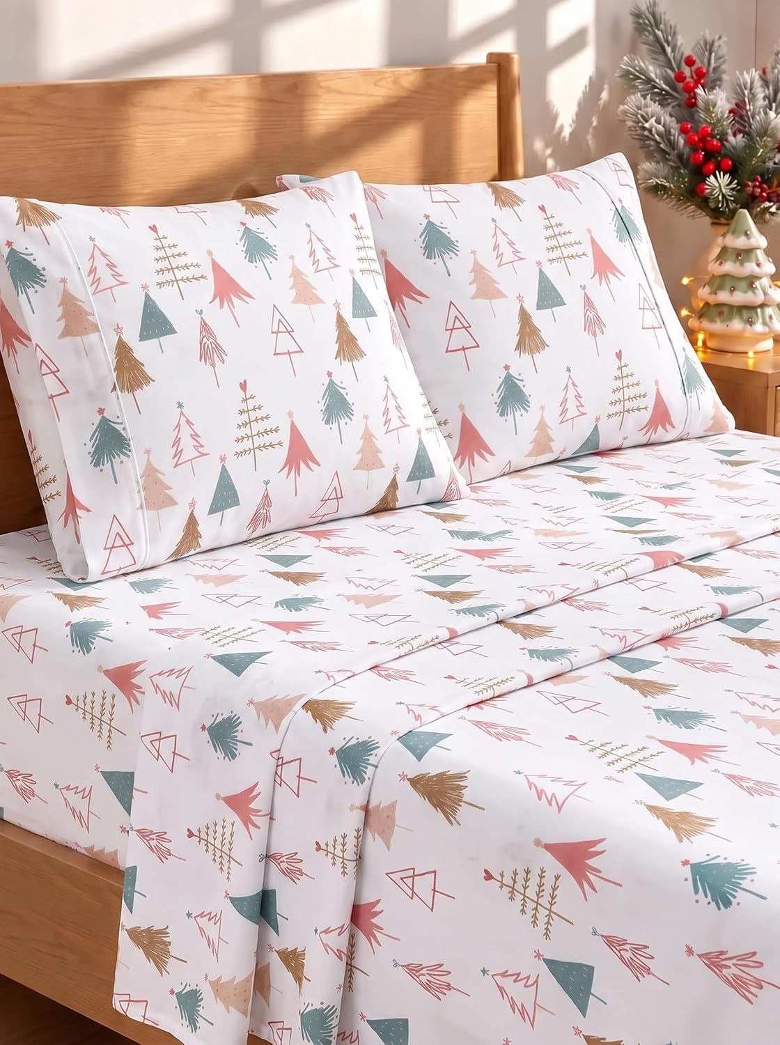 Queen Size 4 Piece Sheet Set - Breathable & Cooling Sheets - Dark Grey