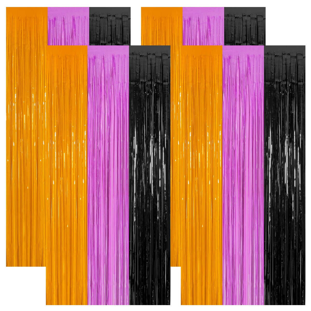 2 Pack Pink Party Decorations, 3.28 FT x 7.05 FT Pink Backdrop, Metallic Tinsel Backdrop Fringe Curtains Backdrop Curtains, Photo Backdrop Party Supplies Birthday Party Decorationsay Party Decorations