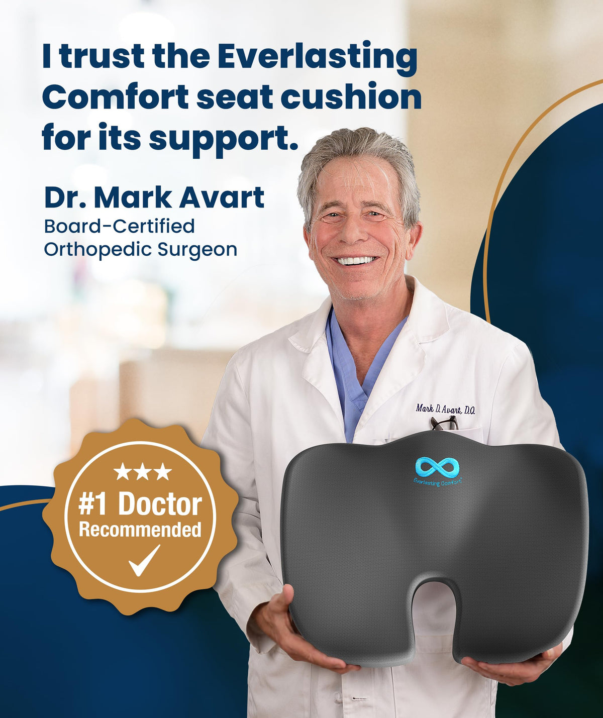 Everlasting Comfort Doctor Recommended Memory Foam Seat Cushion for Office Chairs & Car - Ergonomic Office Desk Accessories - Cushions for Tailbone Pain Relief, Sciatica (Charcoal Black, X-Large) Father Jim Norris notebooks