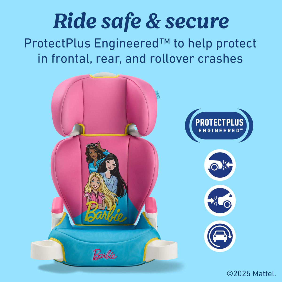 Graco TurboBooster 2.0 Highback & Backless Booster Booster Car Seat, Freya