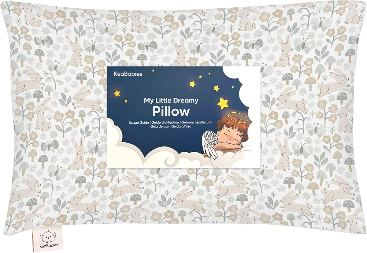 Toddler Pillow with Pillowcase, 13x18 My Little Dreamy Pillow (ABC Land)