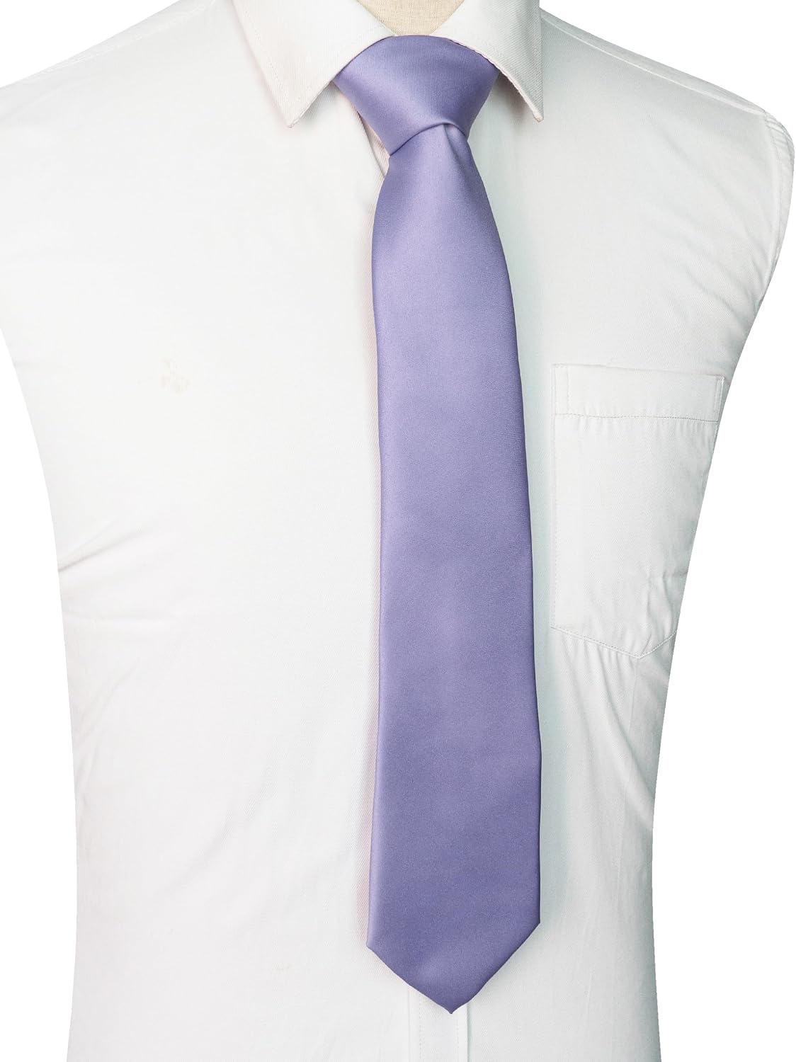 JEMYGINS Solid Color Tie Mens Necktie for Business and Wedding