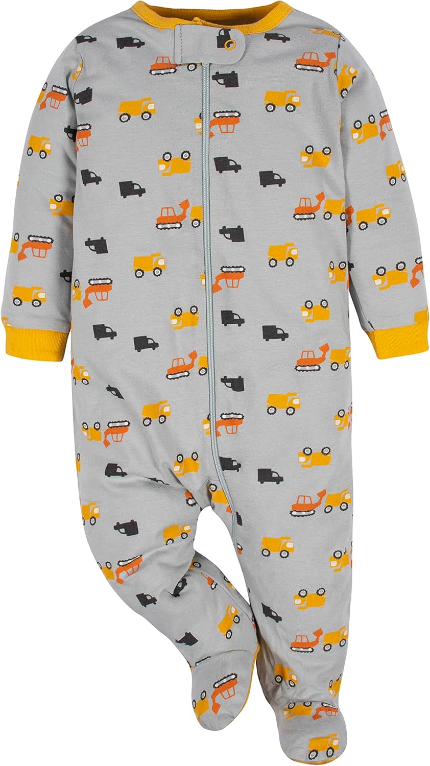 Gerber Baby Boys' 4 Pack Sleep 'N Play Footie