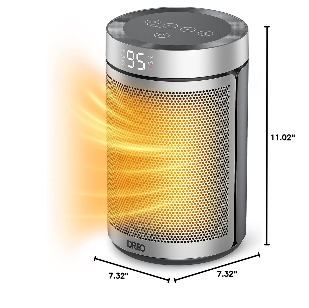 DREO Space Heater, Portable Electric Heaters for Indoor Use with Thermostat
