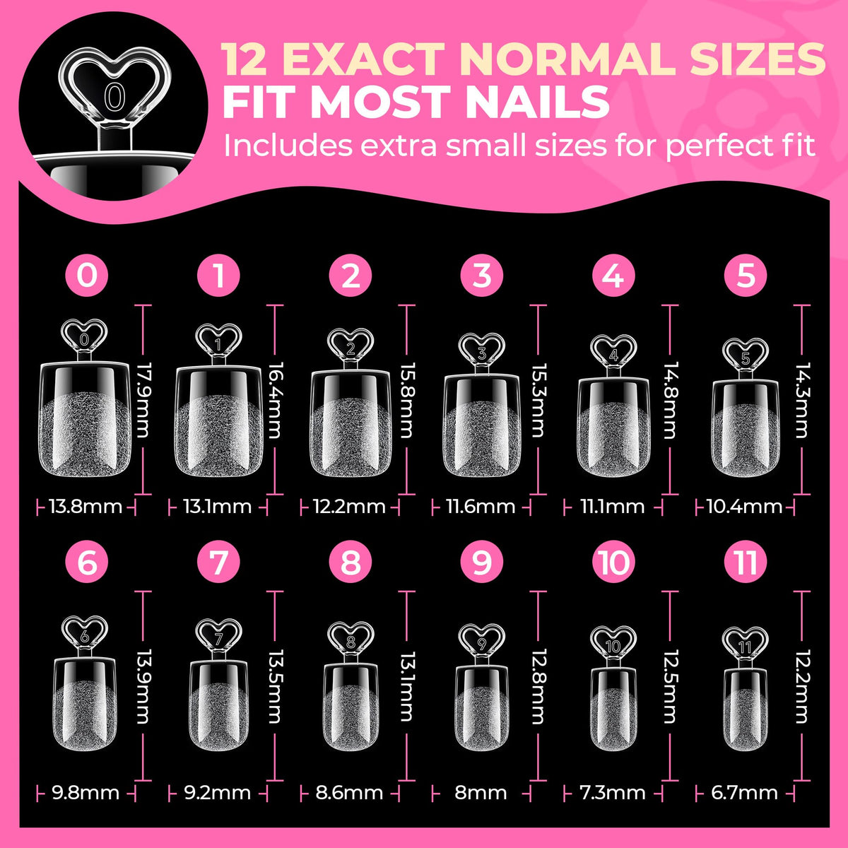 UNA GELLA Short Almond Nail Tips 504PCS Short Fake Nails Soft Press Ons
