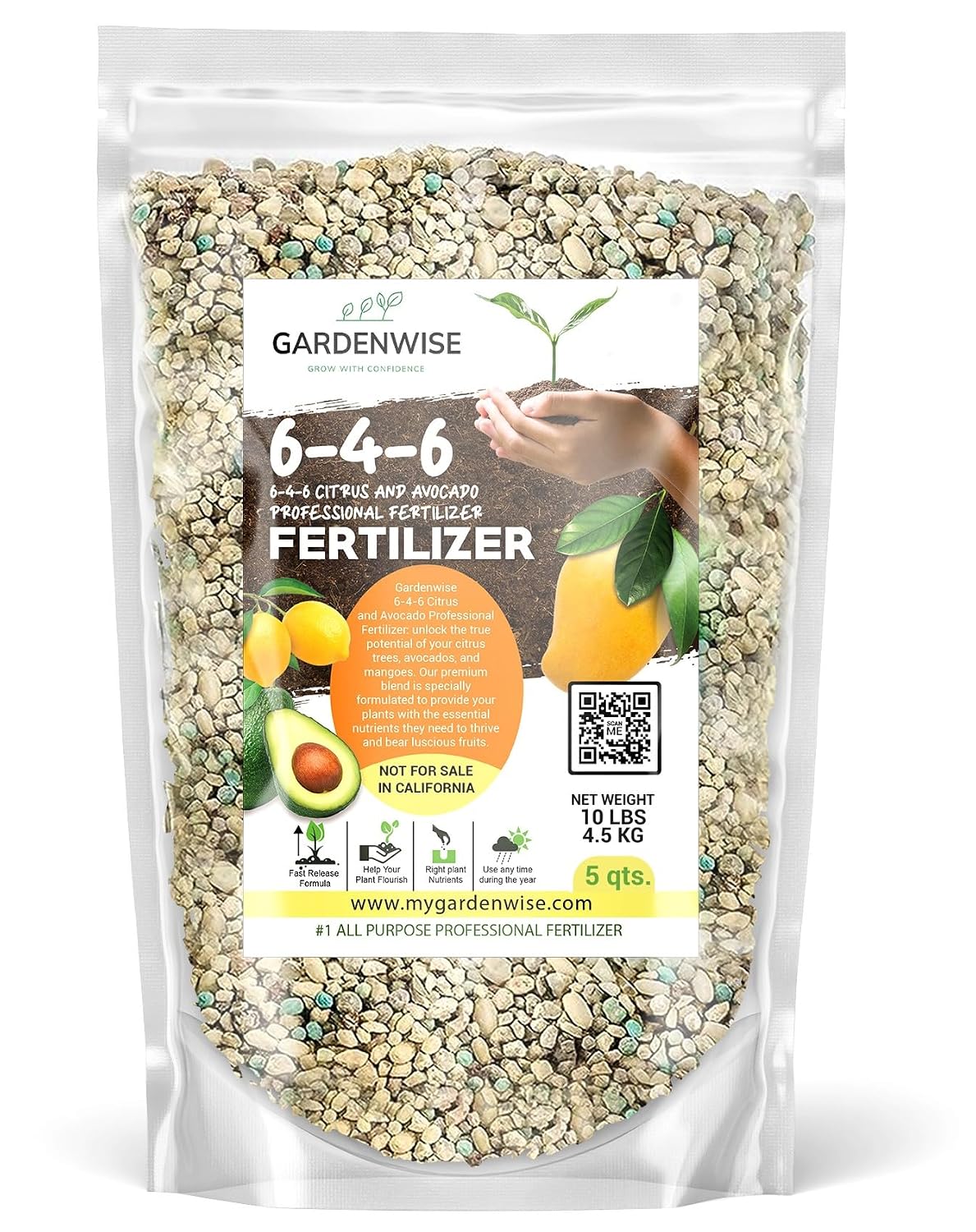 GARDENWISE 6-3-0 All-Purpose Professional Eco-Friendly Slow-Release Nitrogen Fertilizer with Iron & Calcium,Non-Burning, Enhances Soil Structure,for Indoor&Outdoor Plants,Vegetable Gardens (2 QUARTS) Father Jim Norris notebooks