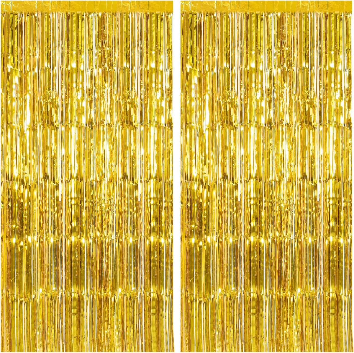 2 Pack Blue Party Decorations Ocean Party Decor Supplies Blue Party Streamers Birthday Decorations Tinsel Foil Fringe Curtains Photo Booth Props Celebration Decorations