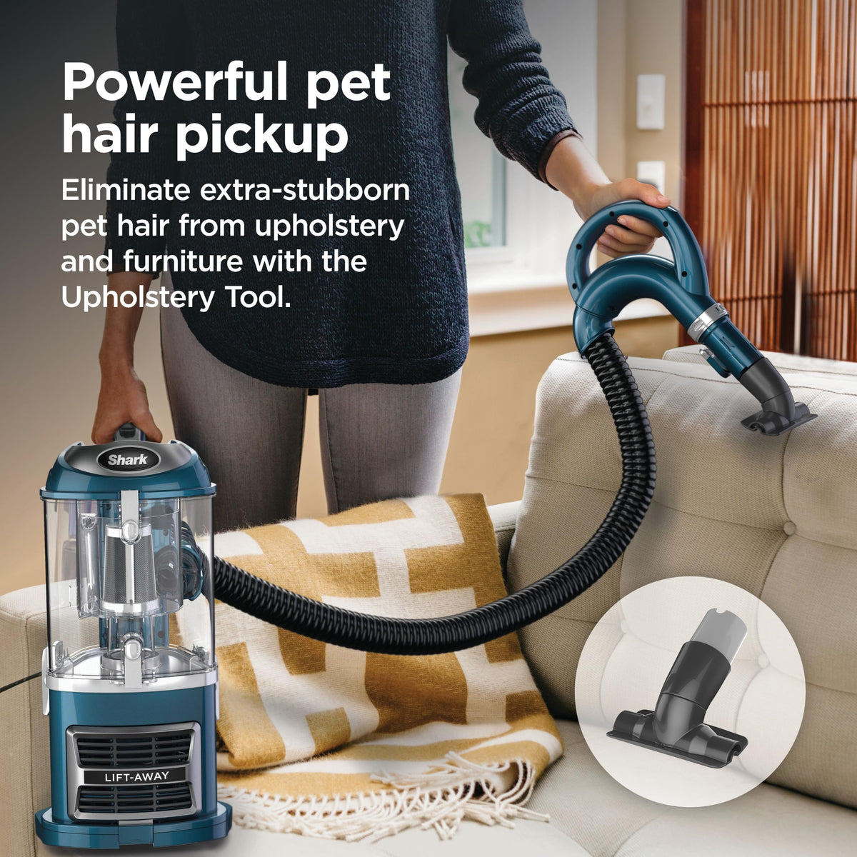 Shark Navigator Lift-Away Upright Vacuum Cleaner, HEPA, Lavender, NV352