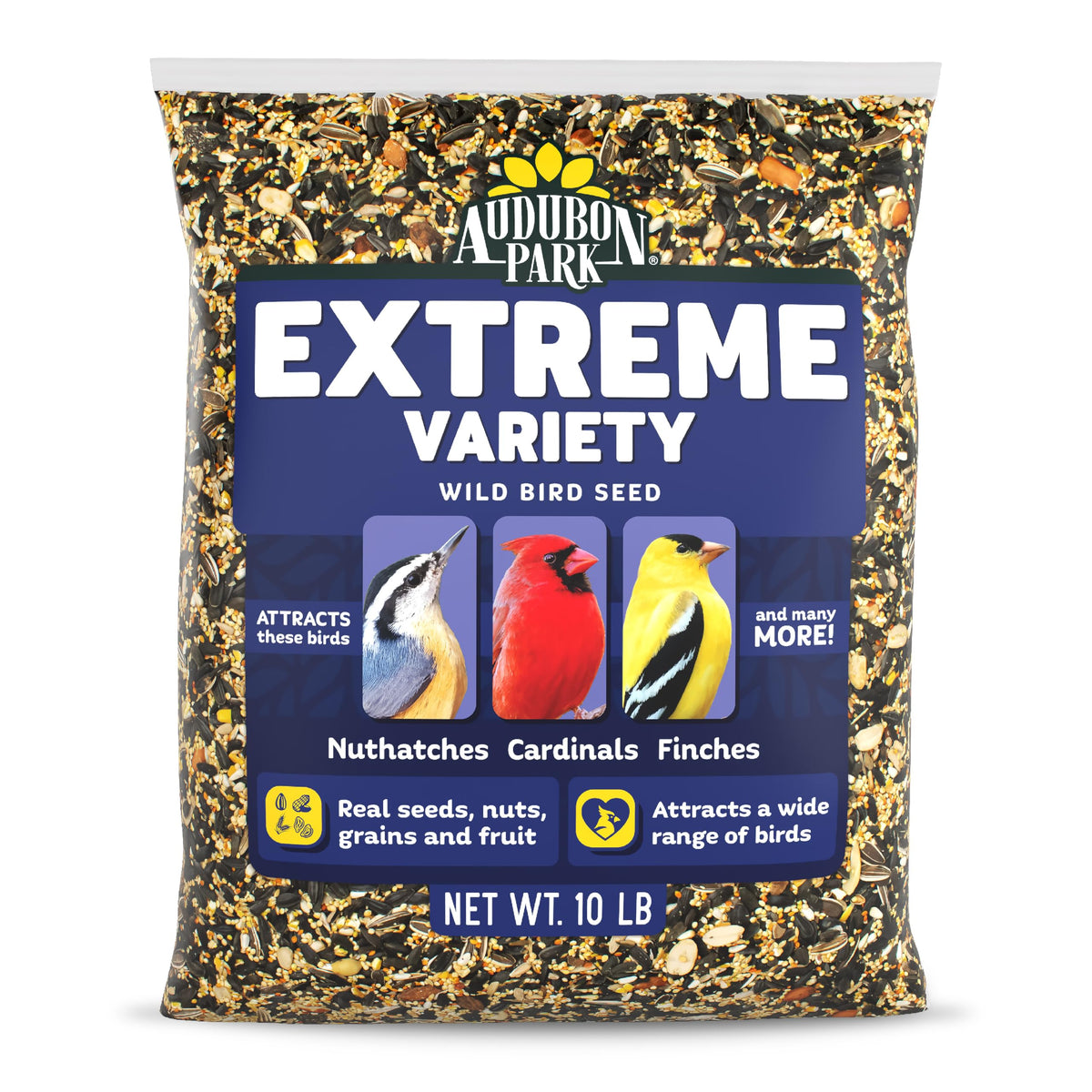 Audubon Park Extreme Variety Wild Bird Seed for Outside Feeders, 15-lb. Bag Father Jim Norris notebooks