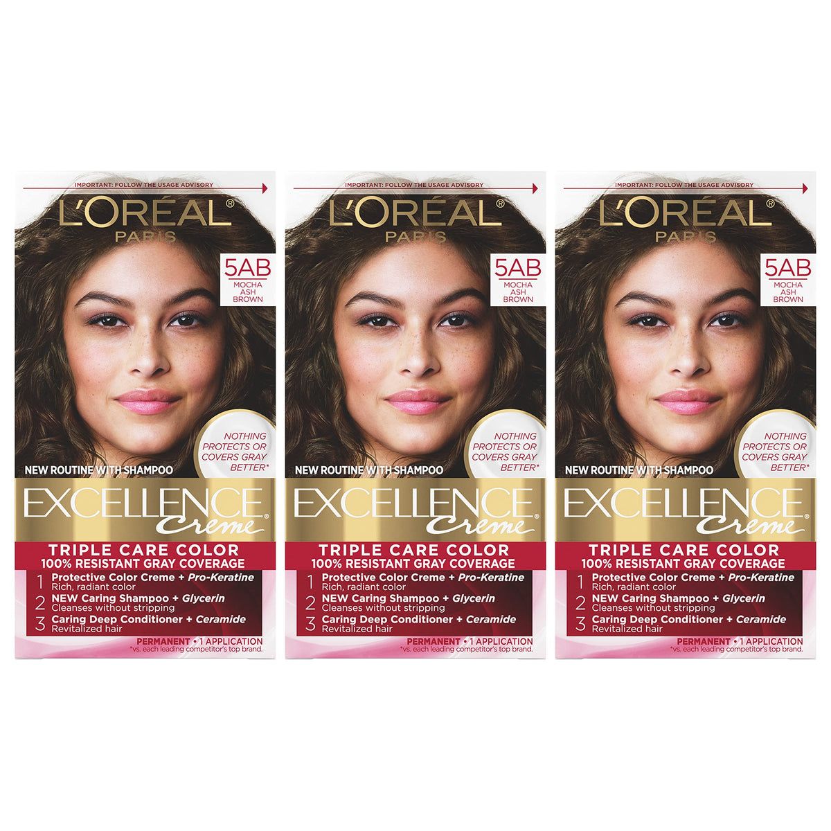 L'Oreal Paris Excellence Crème Hair Color, 4AR Dark Chocolate Brown Father Jim Norris notebooks