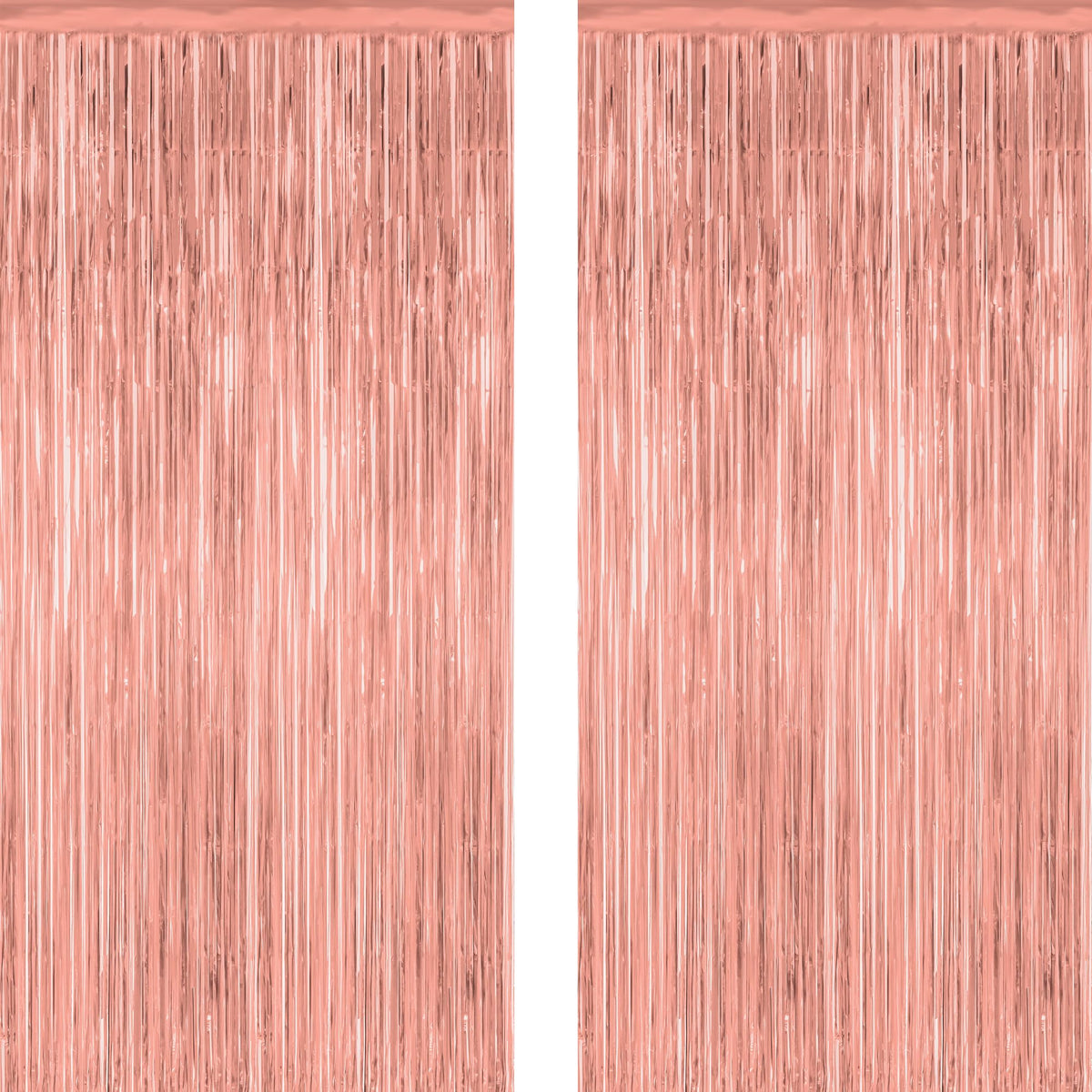 2 Pack Pink Party Decorations, 3.28 FT x 7.05 FT Pink Backdrop, Metallic Tinsel Backdrop Fringe Curtains Backdrop Curtains, Photo Backdrop Party Supplies Birthday Party Decorationsay Party Decorations