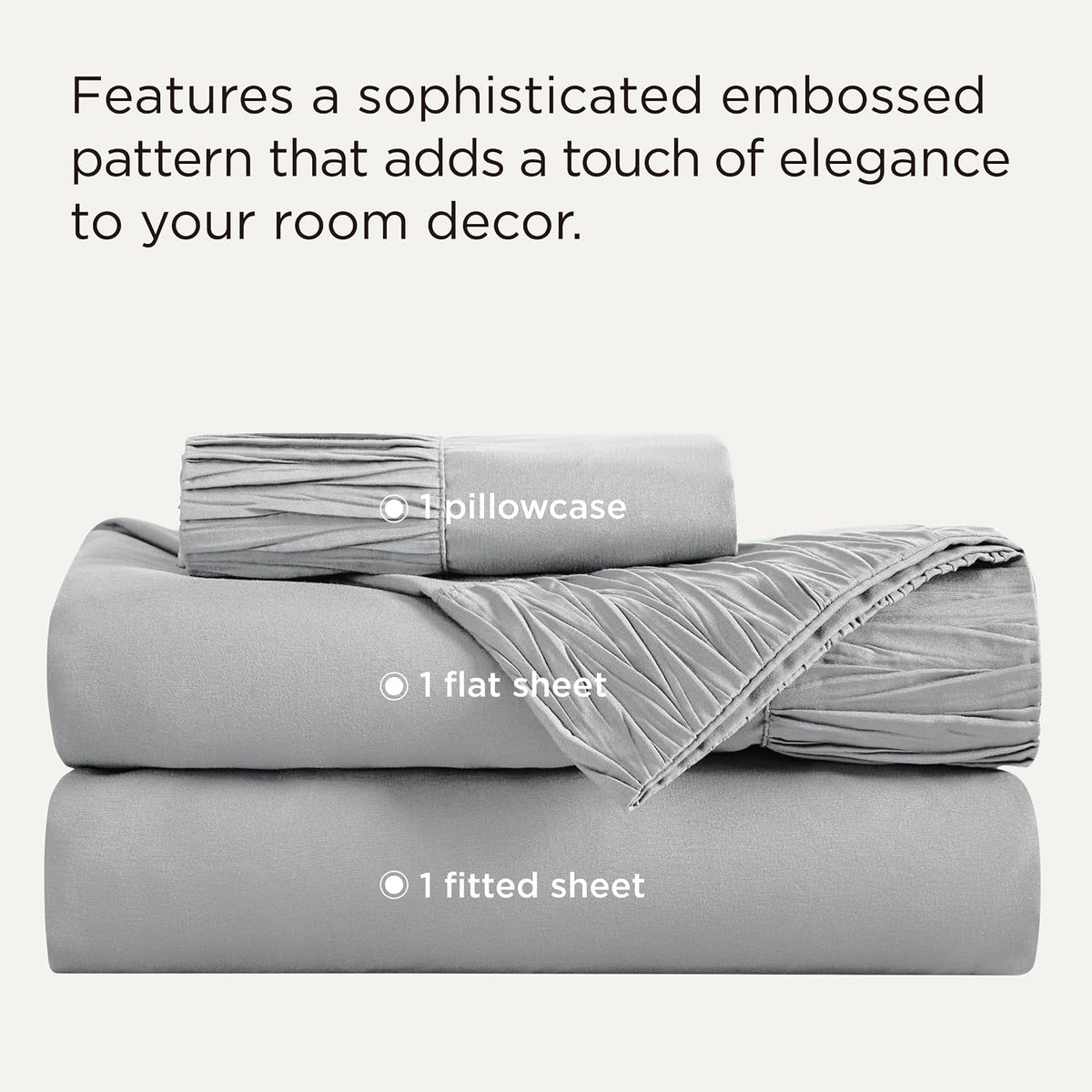 Bedsure Twin Sheets Set - 3 Pieces Soft Twin Bed Sheets - Breathable & Cooling