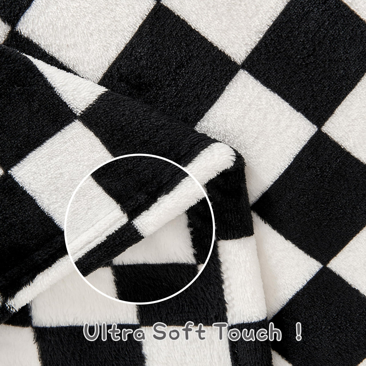 Yurhap Checkered Baby Blanket Fleece Baby Blankets for Boys, Ultra Soft Cozy Fluffy Infant Toddler Newborn Receiving Blankets for Crib Stroller, 30''x40'', Blue