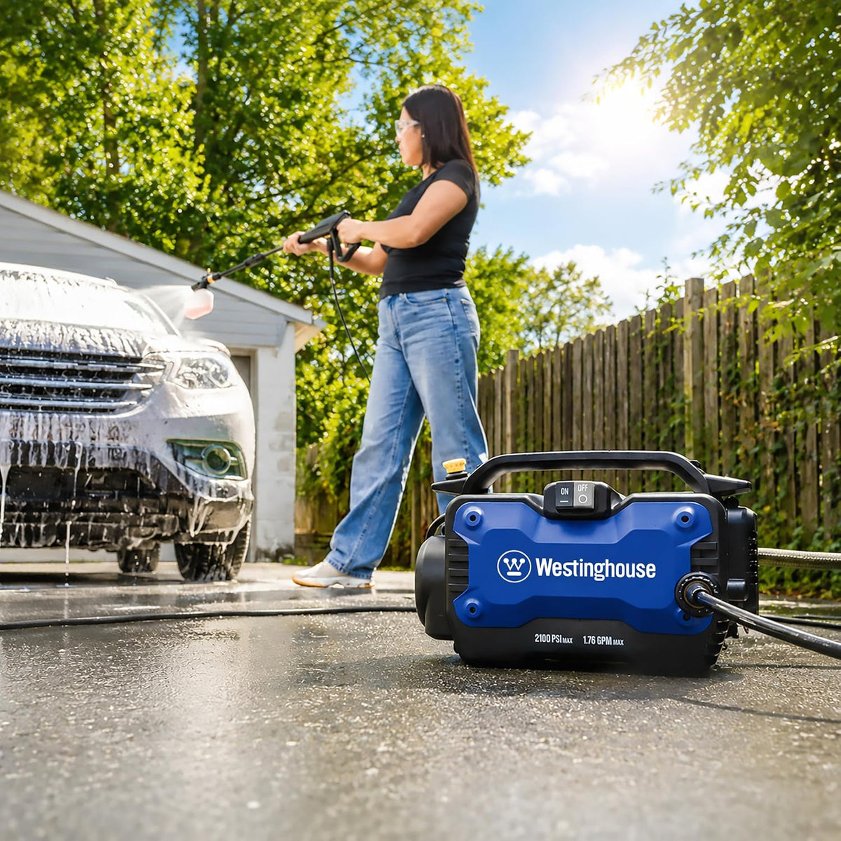 Westinghouse ePX3100s Electric Pressure Washer, 2100 Max PSI 1.76 Max GPM with Foam Cannon and Turbo Nozzle, for Cars/Fences/Driveways/Home/Patios Father Jim Norris notebooks