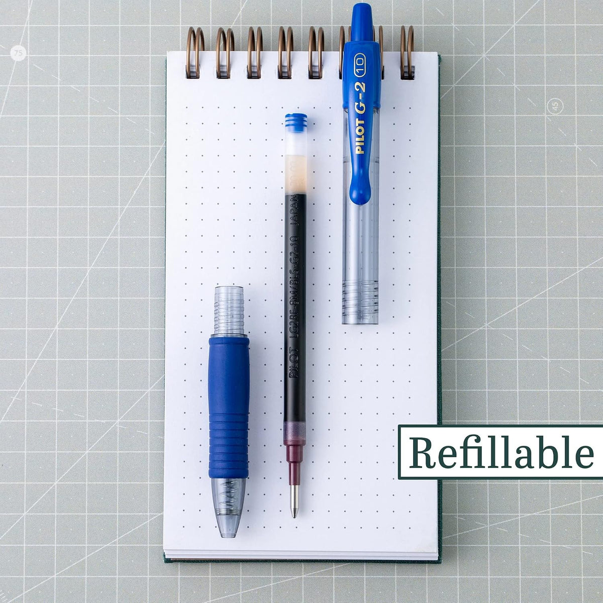 PILOT G2 Premium Gel Pens, Bold Point 1.0mm, Blue Ink, 12-Pack Father Jim Norris notebooks