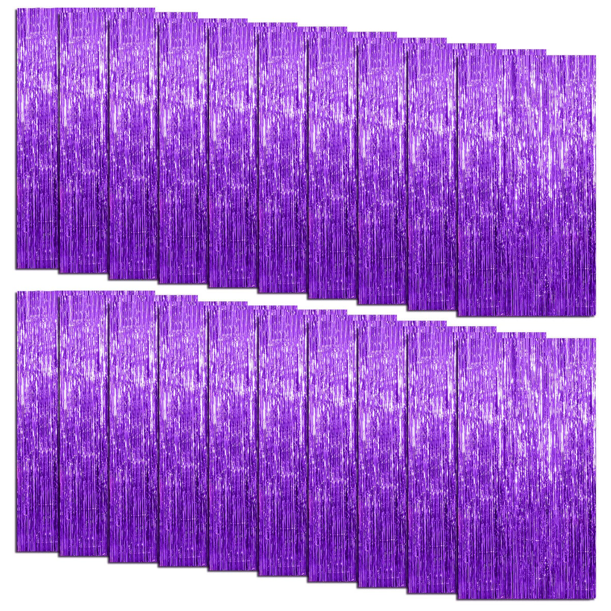 2 Pack Blue Party Decorations Ocean Party Decor Supplies Blue Party Streamers Birthday Decorations Tinsel Foil Fringe Curtains Photo Booth Props Celebration Decorations
