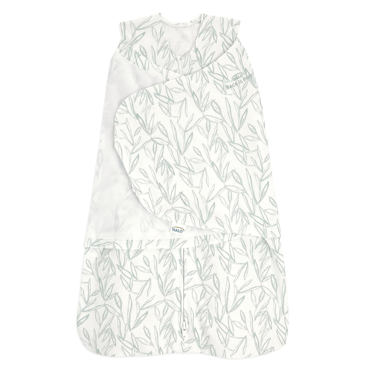 HALO SleepSack Swaddle | Cotton | 1.5 TOG | 68-75°F | 6-12 lbs |Baby Blue