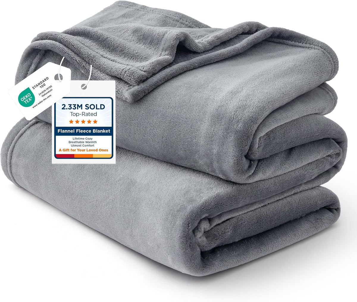 Bedsure Fleece Bed Blankets Queen Size