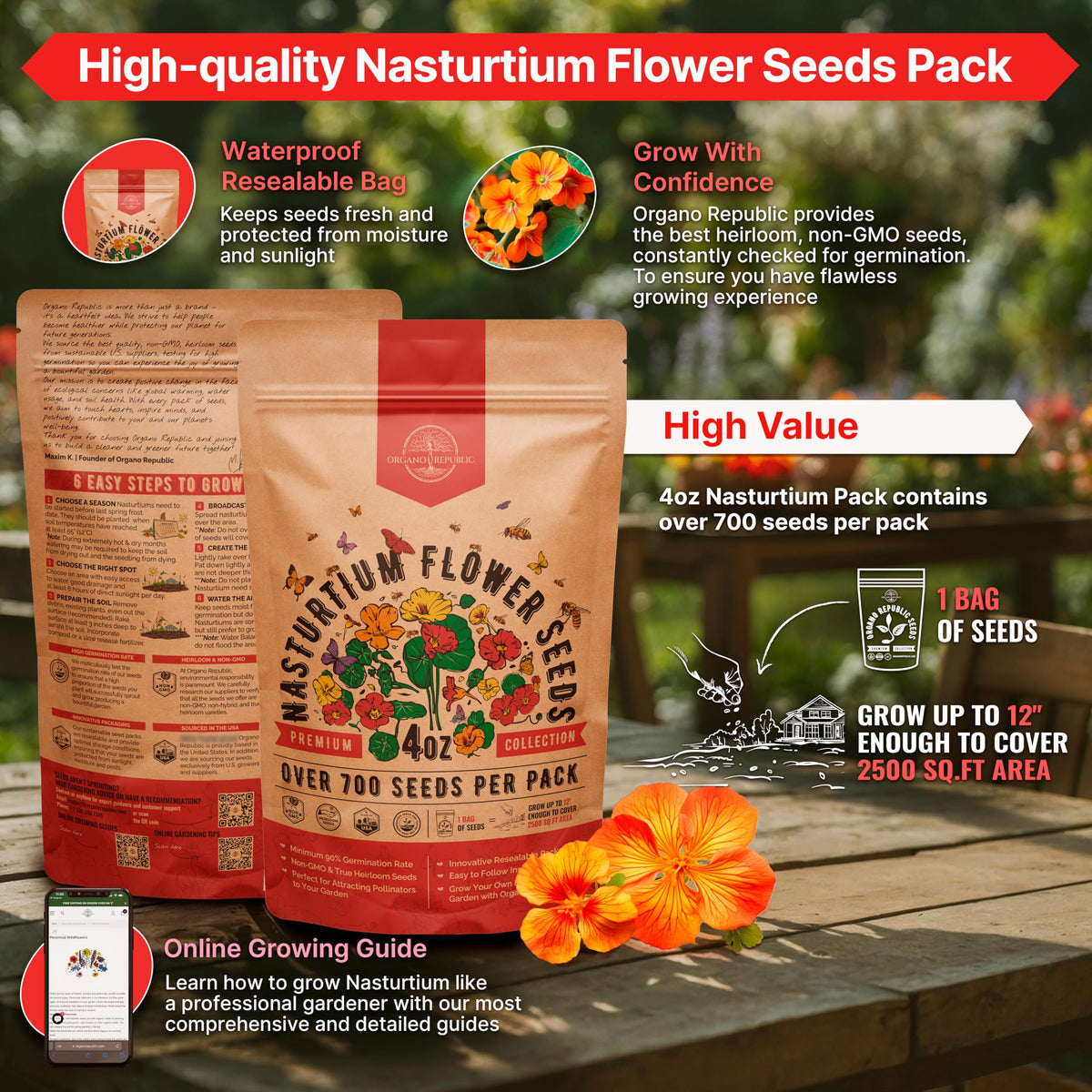 Cosmos Flower Seeds Pack 1 oz - 4,500 Non-GMO Heirloom Annual Seeds for Planting Indoor & Outdoor Gardening, Flower Seed for Garden in Resealable Packet, Floral Mix for Pollinators Perennial Mix Father Jim Norris notebooks