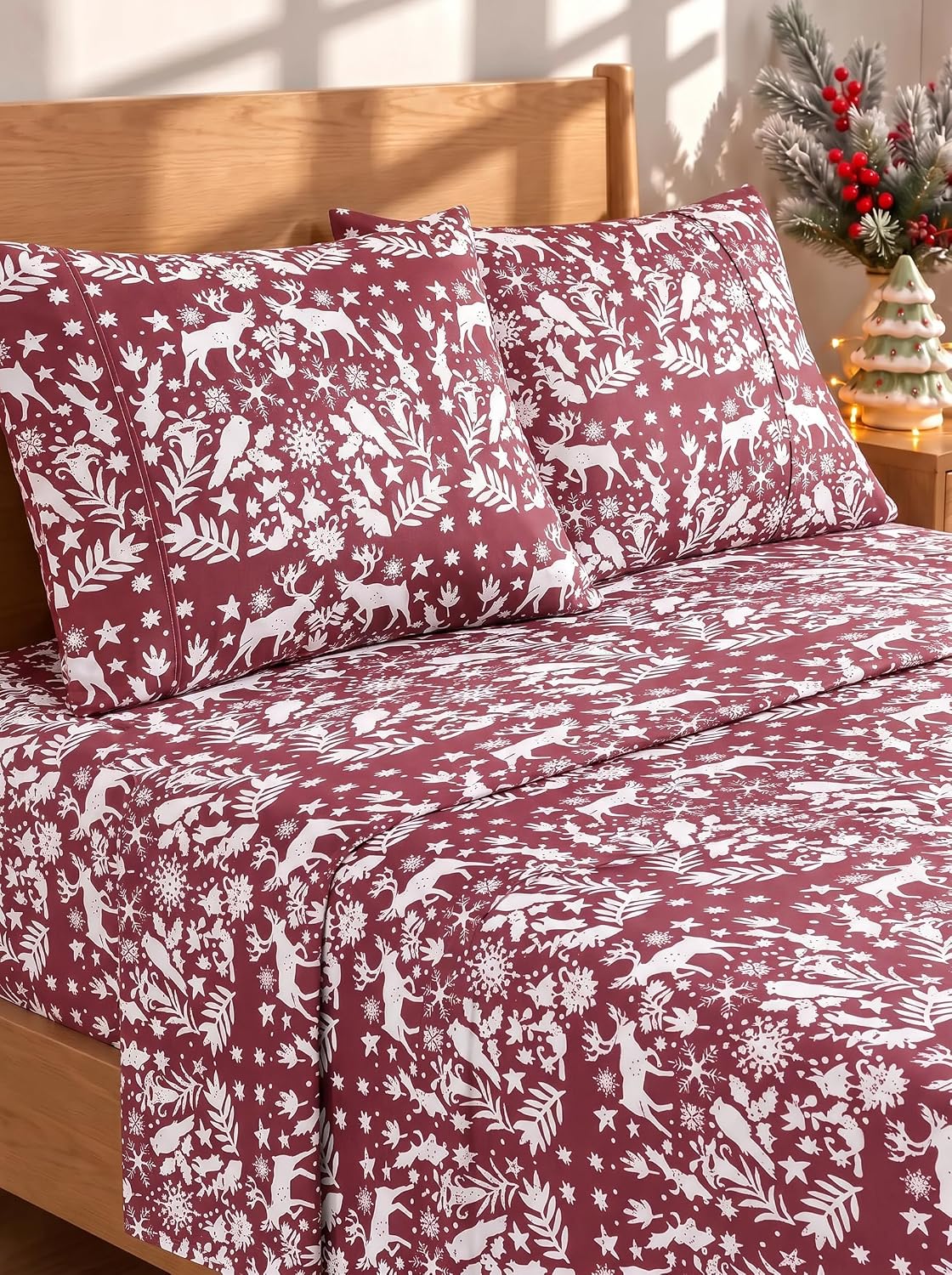 Queen Size 4 Piece Sheet Set - Breathable & Cooling Sheets - Dark Grey