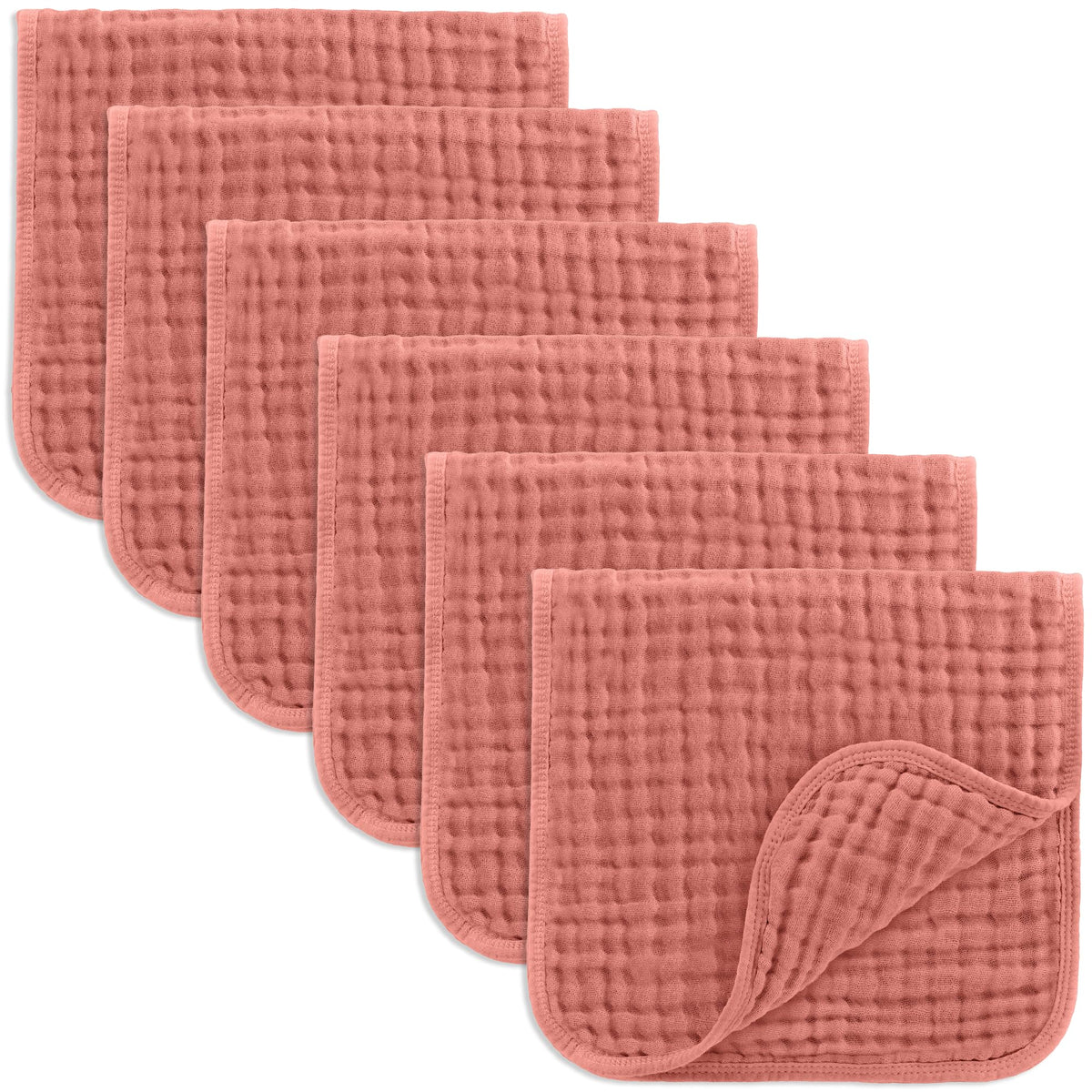 Comfy Cubs Muslin Burp Cloths 20x10" 10 Pack, Baby Burp Cloths - Multi