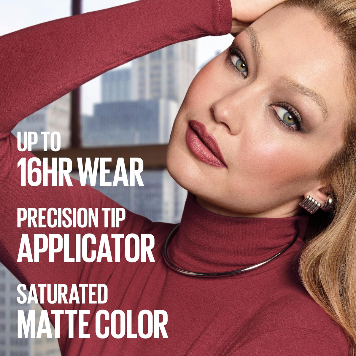 Maybelline Super Stay Matte Ink Liquid Lip Color, Moodmakers Lipstick Collection, Long Lasting, Transfer Proof Lip Makeup, Euphoric, 1 Count