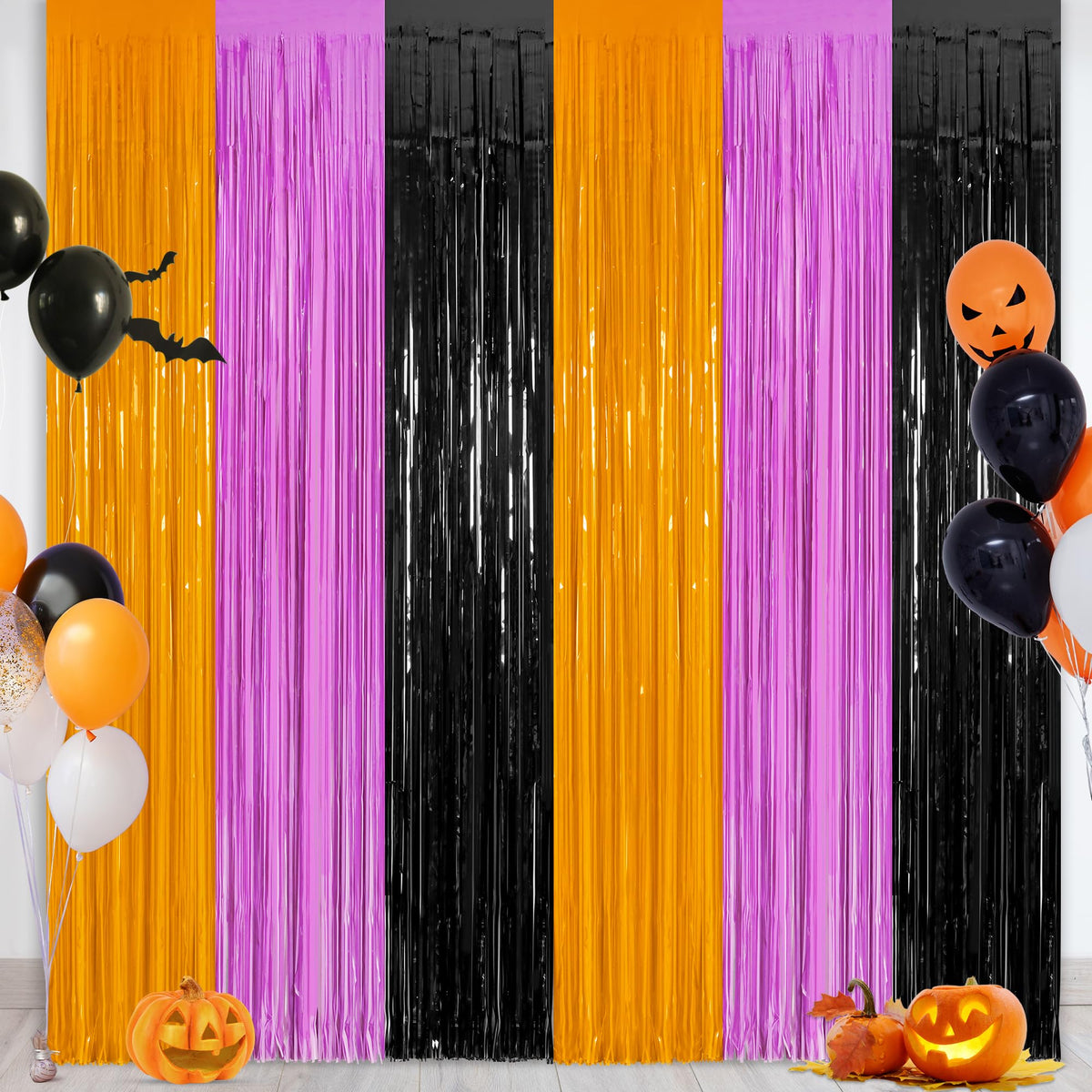 2 Pack Pink Party Decorations, 3.28 FT x 7.05 FT Pink Backdrop, Metallic Tinsel Backdrop Fringe Curtains Backdrop Curtains, Photo Backdrop Party Supplies Birthday Party Decorationsay Party Decorations