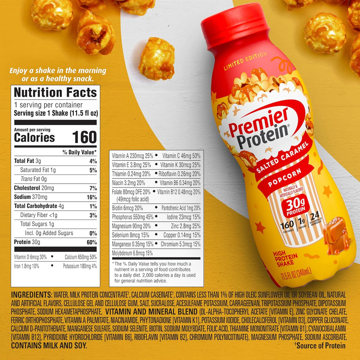 Premier Protein 30g High Protein Shake, Chocolate, 12 Pack