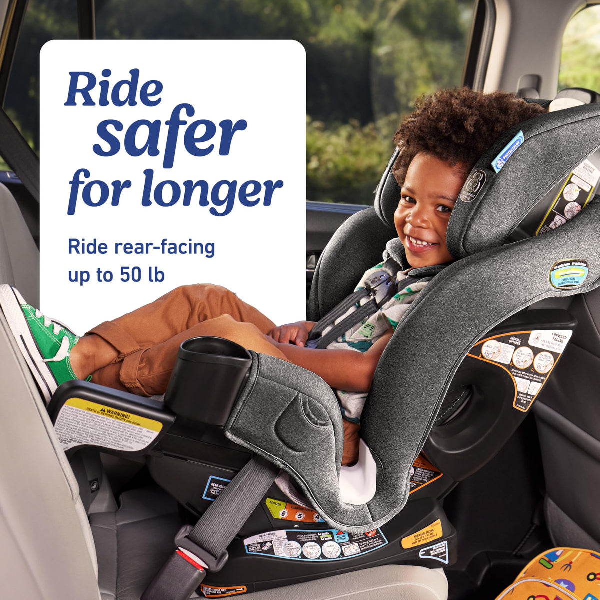 Graco Extend2Fit 2-in-1 Convertible Car Seat, Gotham