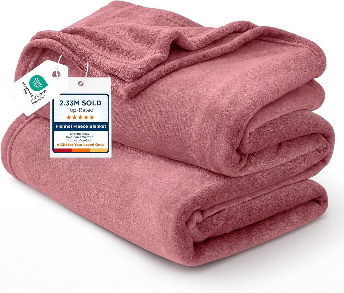 Bedsure Fleece Bed Blankets Queen Size