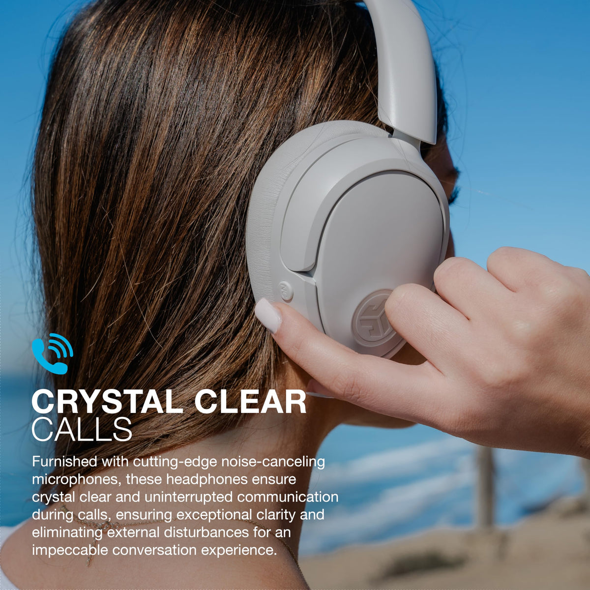 JLab JBuds Lux ANC Wireless Over-Ear Headphones, Limited Edition Navy Father Jim Norris notebooks