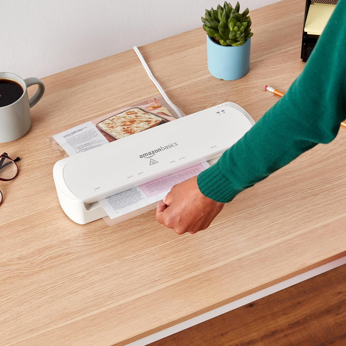 Amazon Basics 9-Inch Thermal Laminator Machine with Quick Warm-Up, 2 Heat Settings, Jam Release for Documents and Photos, White Father Jim Norris notebooks