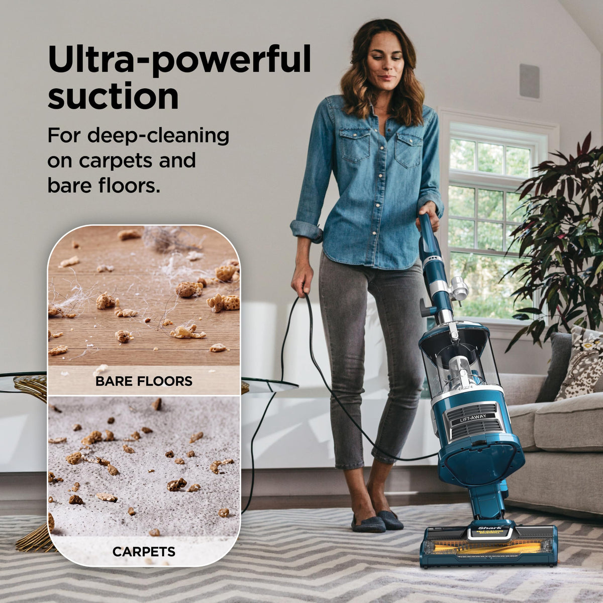 Shark Navigator Lift-Away Upright Vacuum Cleaner, HEPA, Lavender, NV352