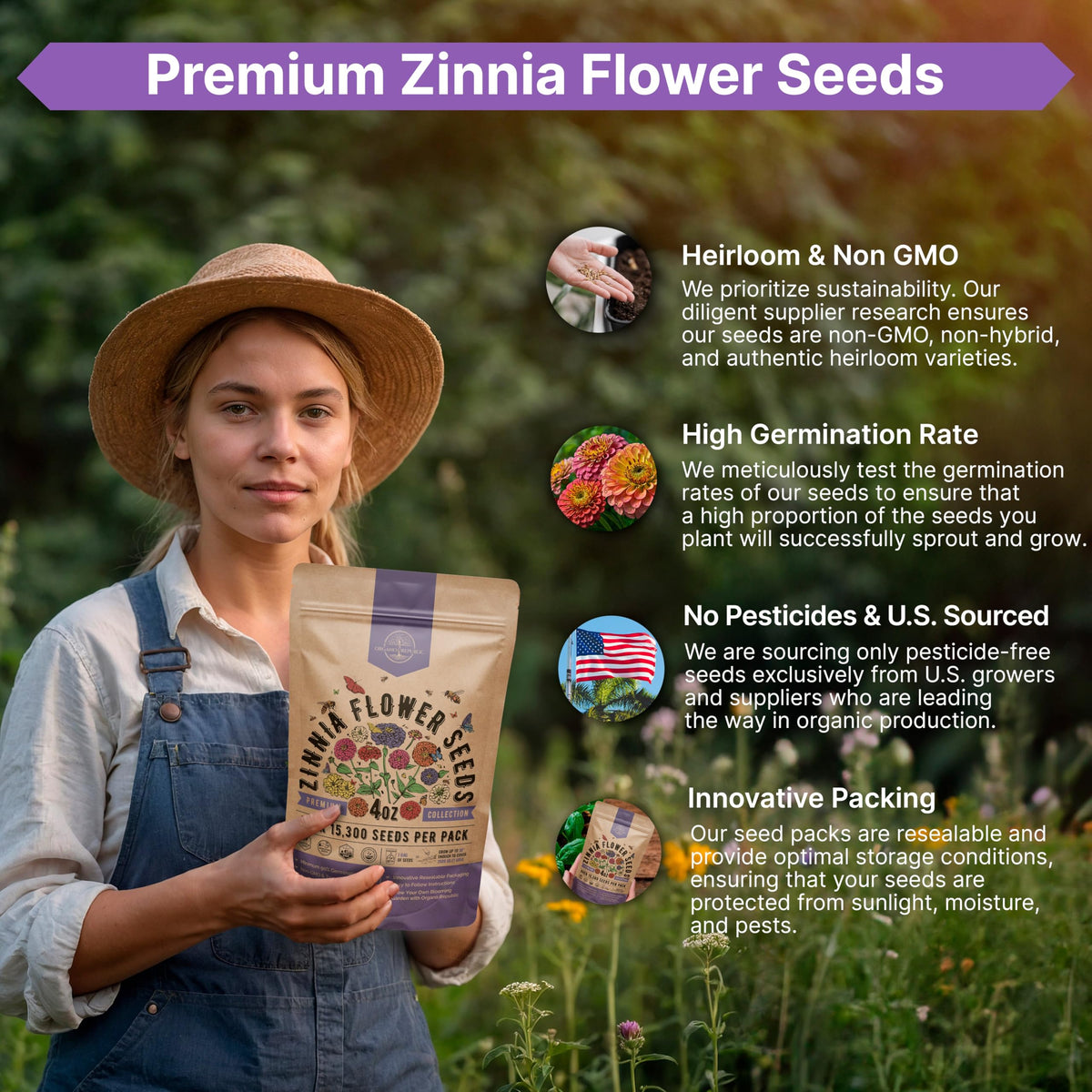 Cosmos Flower Seeds Pack 1 oz - 4,500 Non-GMO Heirloom Annual Seeds for Planting Indoor & Outdoor Gardening, Flower Seed for Garden in Resealable Packet, Floral Mix for Pollinators Perennial Mix Father Jim Norris notebooks
