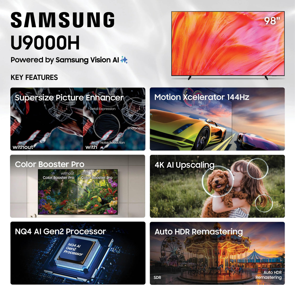 Samsung 65-Inch Class Crystal UHD U8000H Series Samsung Vision AI Smart TV (2026 Model, 65U8000H) Processor 4K, Endless Free Content, Motion Xcelerator, Color Booster, Alexa Built-in Father Jim Norris notebooks