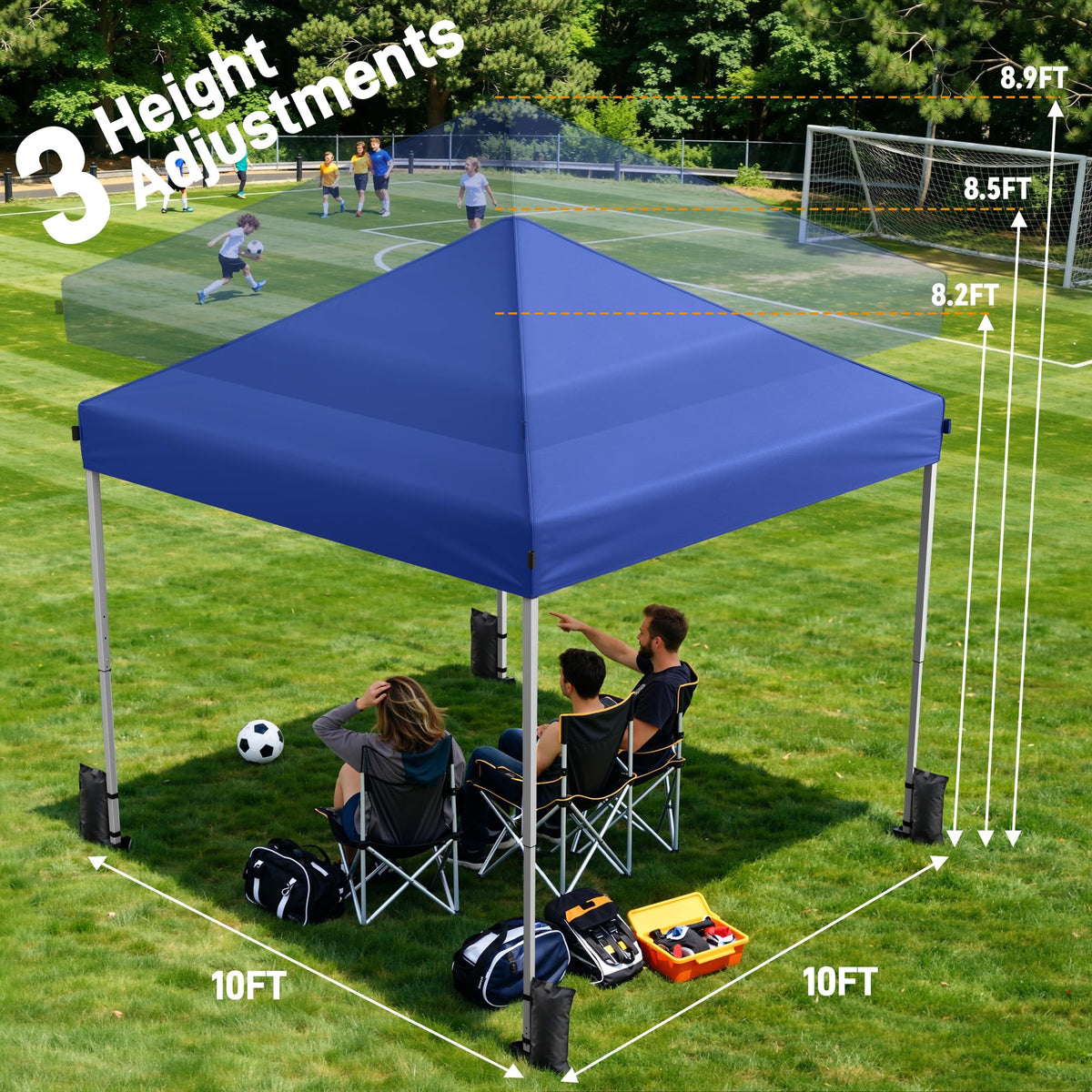 10x10 Pop Up Canopy Tent with One-Push Center Lock,Dark Gray Father Jim Norris notebooks